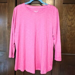 Coldwater Creek Women's Coral Long Sleeve Tee Size Medium